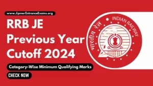 RRB JE Previous Year Cutoff 2024 Category-Wise Minimum Qualifying Marks for CBT 1, 2